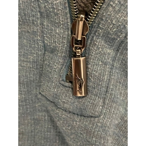 Tommy Bahama Men’s Blue / Gray Flipsider Half Zip Reversible Pullover-Size XL - Picture 4 of 8